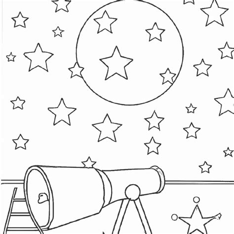 Observa O Das Estrelas Desenhos Para Imprimir E Colorir