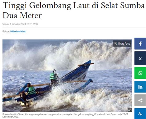 SALAH Ombak Mirip Tsunami Terjang 15 Pantai Wisata TurnBackHoax ID