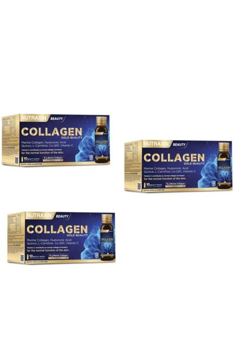 Nutraxin Beauty Gold Collagen 10x50 ml x 3 Adet Fiyatı Yorumları