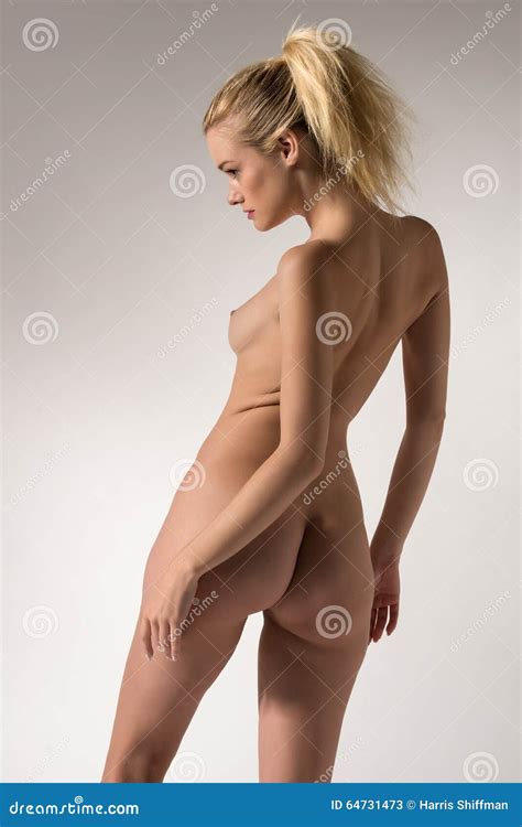Blonde On Gray Stock Image Image Of Undressed Attractive