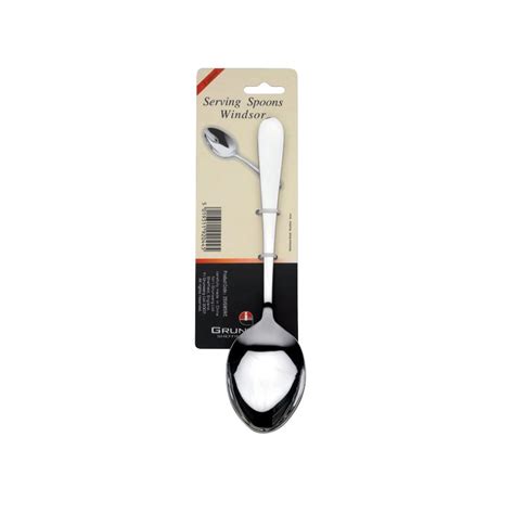 Set Of 2 Windsor Serving Spoons Stainless Steel Grunwerg Kitchenshop