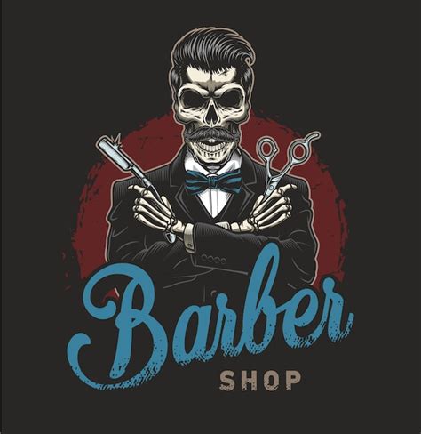 Logotipo Da Barbearia Vetor Premium