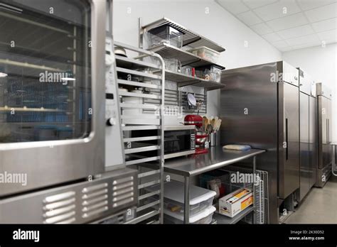 Catering Kitchen Interior With Baking Equipment Stock Photo Alamy