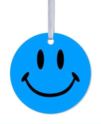 Smiley Classic Emoji Smile Face Blue Stickers, Magnet | Wacky Print