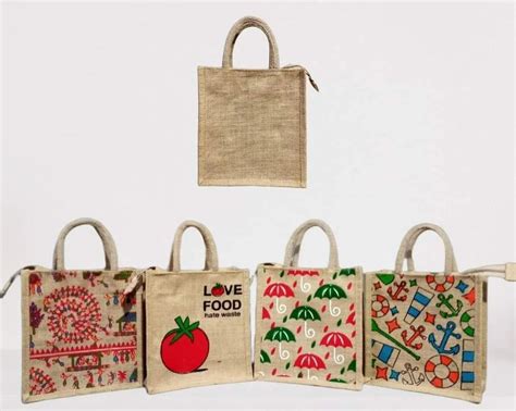 Beige Custom Printed Jute Shopping Bag At Rs 44 Piece Jute Bags In