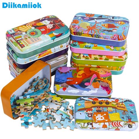 Hei E Neue St Ck Holz Puzzle Spielzeug F R Kinder Cartoon Tier