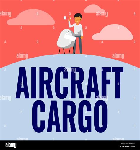 Writing Displaying Text Aircraft Cargo Business Showcase Freight