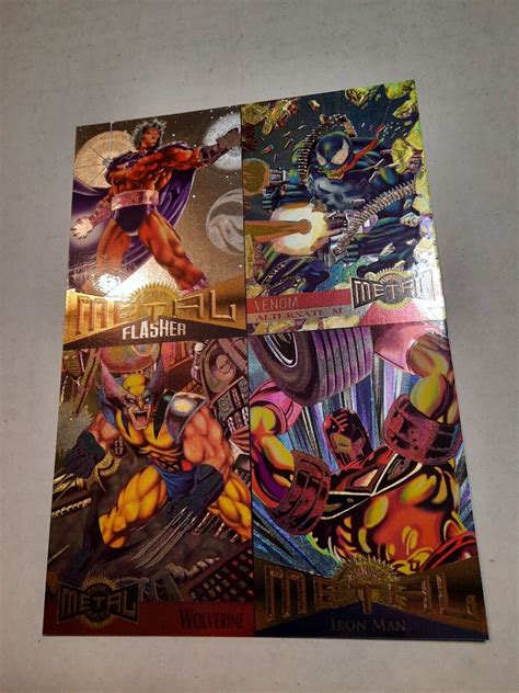 Fleer Marvel Metal Inaugural Edition Card Promo Uncut Sheet