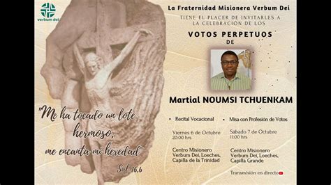 Profesi N De Votos Perpetuos De Martial Noumsi Tchuenkam Youtube