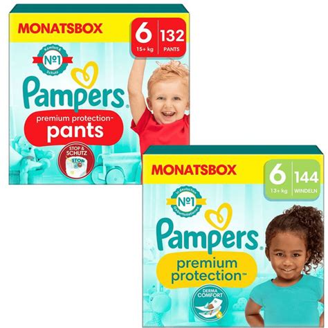 Pampers Windel Set Premium Protection Pants Gr 6 15kg 132 Pants