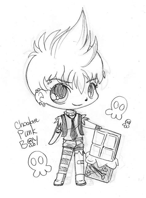 Chibi Boy Coloring Pages