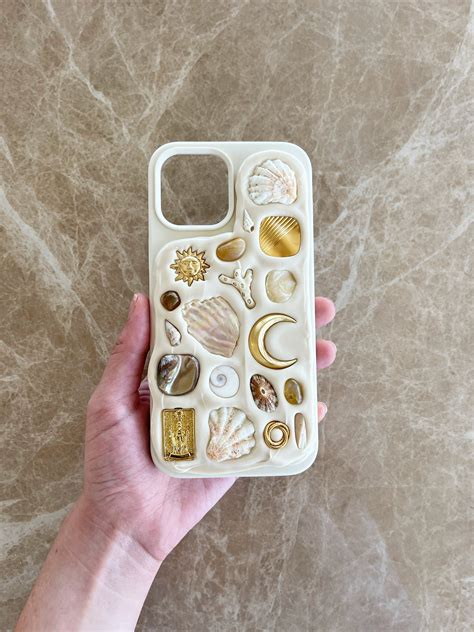 Celestial Shell Stone Mosaic Decoden Phone Case