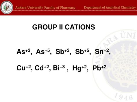 Ppt Group Ii Cations As 3 As 5 Sb 3 Sb 5 Sn 2 Cu 2