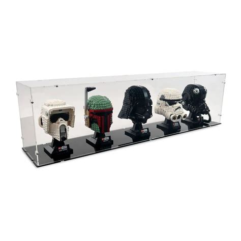 Acrylic Display Case for 5 LEGO Star Wars Helmets | iDisplayit