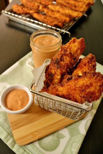 Mission Food Fried Chicken Fingers With Comeback Sauce