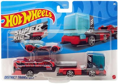 Caminhão Veículo Caminhões de Transporte Super Rigs Hot Wheels Mattel Aviões