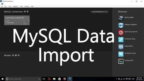 How To Mysql Data Import From Sql File Mysql Workbench Tutorial 2020 Youtube