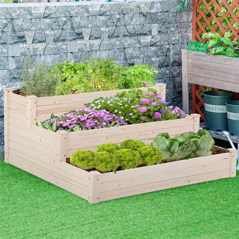 Cl Hpahkl 3 Tier Raised Garden Bed Outdoor Horticulture Elevated