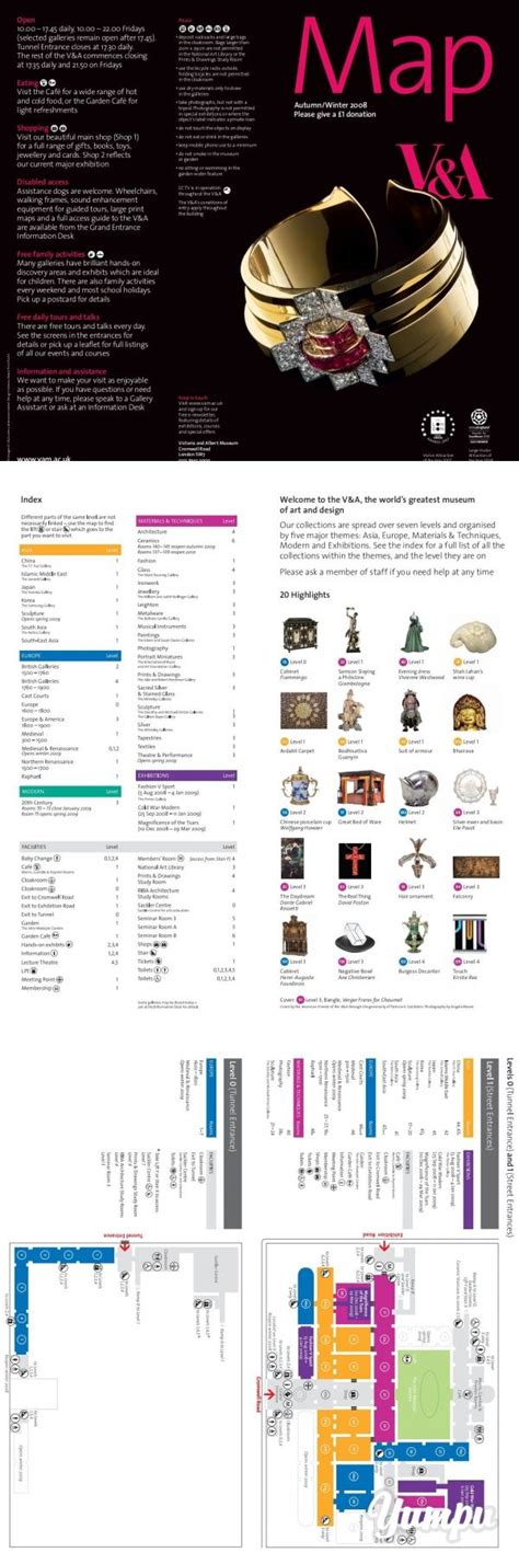 Map - Victoria and Albert Museum - Magazine with 6 pages: Map ...