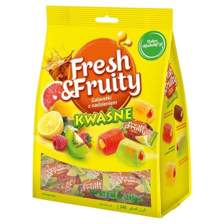 WAWEL Fresh Fruity Galaretki z nadzieniem kwaśne