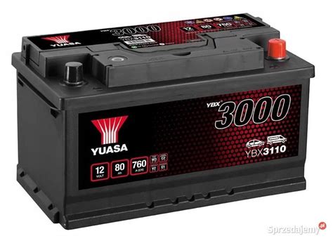 Akumulator Yuasa Standard 12V 80Ah 760A Prawy Plus Chełm Sprzedajemy pl