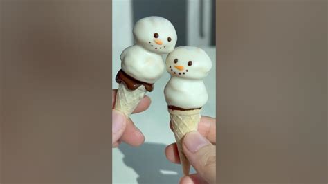 절대 녹지 않는 눈사람 아이스크림 Never Melting Snowman Ice Cream Youtube