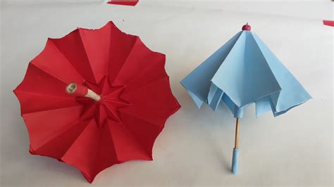 How To Make A Paper Umbrella That Open And Close How To Make Paper