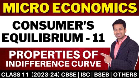 Properties Of Indifference Curve Consumer S Equilibrium Class