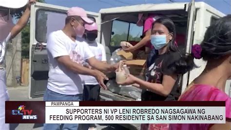 Supporters Ni Vp Leni Robredo Nagsagawa Ng Feeding Program