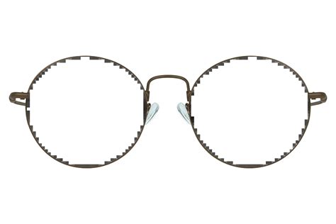 Round 8036 Brown Glasses Frame Ainakpk