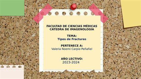 Tipos De Fracturas Valeria Carpio Udocz