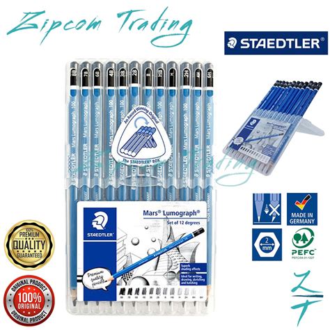 STAEDTLER Mars Lumograph Pencils Set Box 12s 24s Shopee Philippines