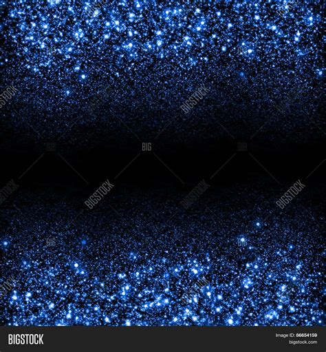 Abstract Blue Sparkle Glitter Background Glitter Stars Background