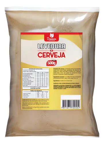 Levedo De Cerveja Pó - Levedo (levedura) De Cerveja Em Pó 500g A Granel 100% Pura Levedo De ...