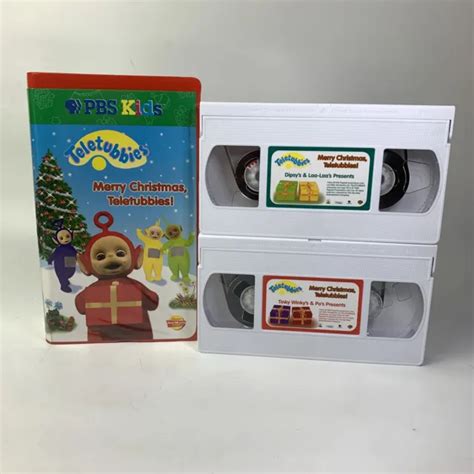 TELETUBBIES MERRY CHRISTMAS Teletubbies VHS Clamshell 2 Tapes 1999 Holiday Spec. EUR 15,57 ...