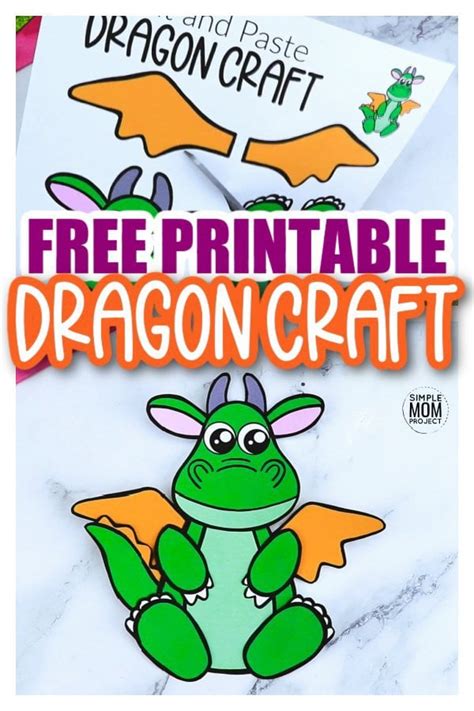 Free Printable Dragon Craft Template – Simple Mom Project