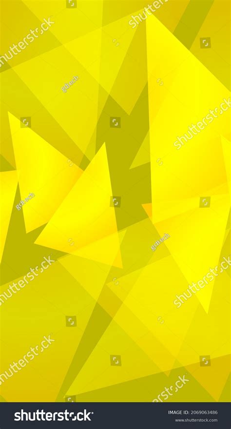 Abstract Yellow Triangle Shape Background Design Stock Vector Royalty