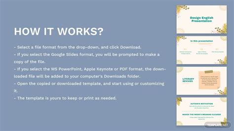 Design English Presentation in PDF, PowerPoint, Apple Keynote, Google Slides - Download ...