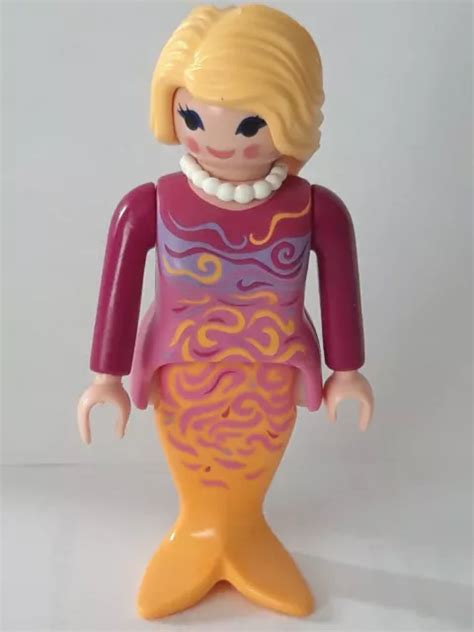 PLAYMOBIL PERSONNAGE SIRÈNE pour princesse fond marin fée château EUR 3