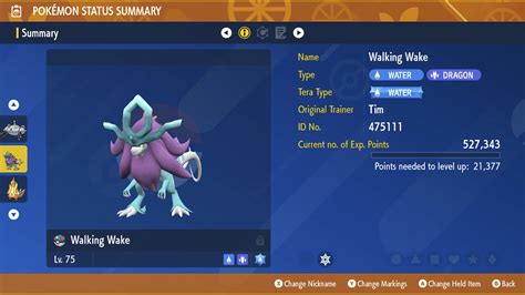 Pok Mon Scarlet Violet Walking Wake And Iron Leaves Moves And Stats