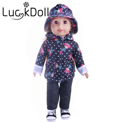 Free Shipping 2 Colors Handmade Casual Clothes For 18 Inch Doll