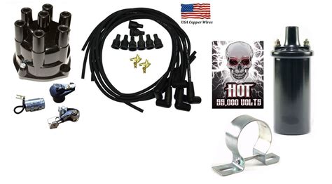 Mmtractorparts Distributor Ignition Tune Up Kit Hot Volt Coil