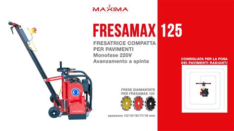 Fresamax Nuova Fresatrice Per La Posa Dei Tubi Di Riscaldamento