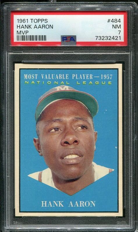 Topps Mvp Hank Aaron Psa Hof All Star Cards Inc