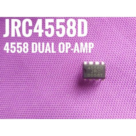 1 Pc JRC4558 4558D 4558 NJM4558D Dual Operational Amplifier IC Op