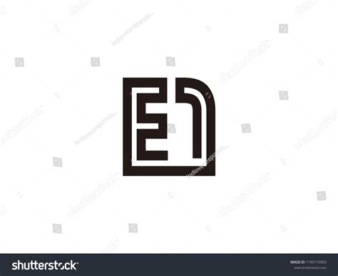 E1 Logo Combination Letters Numbers Stock Vector (Royalty Free ...