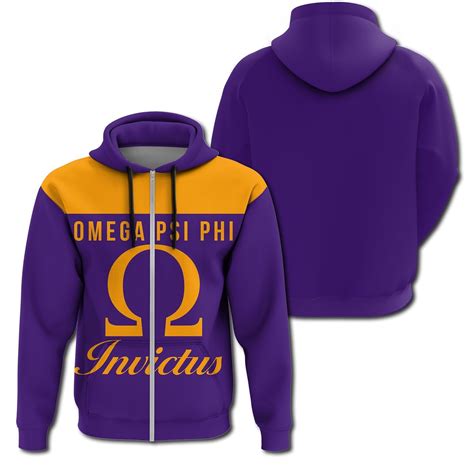 Fraternity Hoodie Omega Psi Phi 10 Zip Hoodie Vergors Store