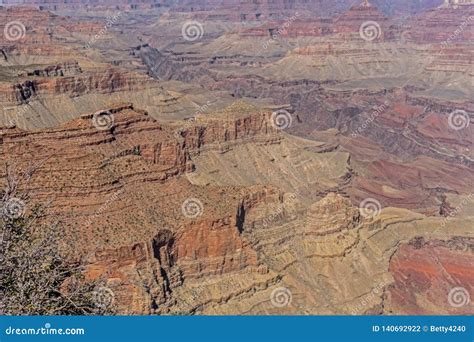 The Grand Canyon`s Scenic Valleys And Ravines Stock Photo Image Of