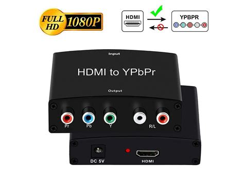 HDMI To YPbPr Converter 4K 1080P HDMI To YPbPr Adapter With HD Video