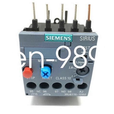 1pc For Siemens 3ru6116 1db0 2 2 3 2a Thermal Overload Relay For Sale